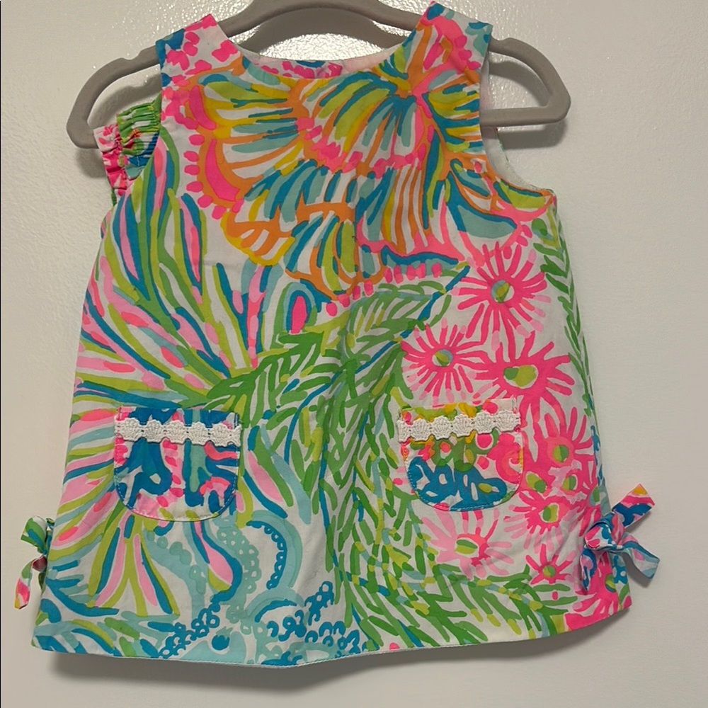 Lilly Pulitzer Colorful Floral Baby Dress